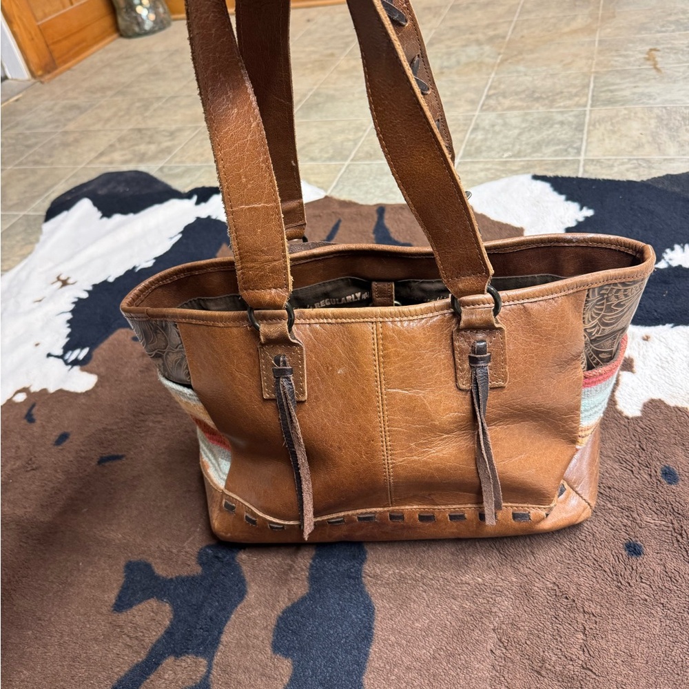 STS Ranchwear Multicolor Patchwork Shoulder Bag - image 4